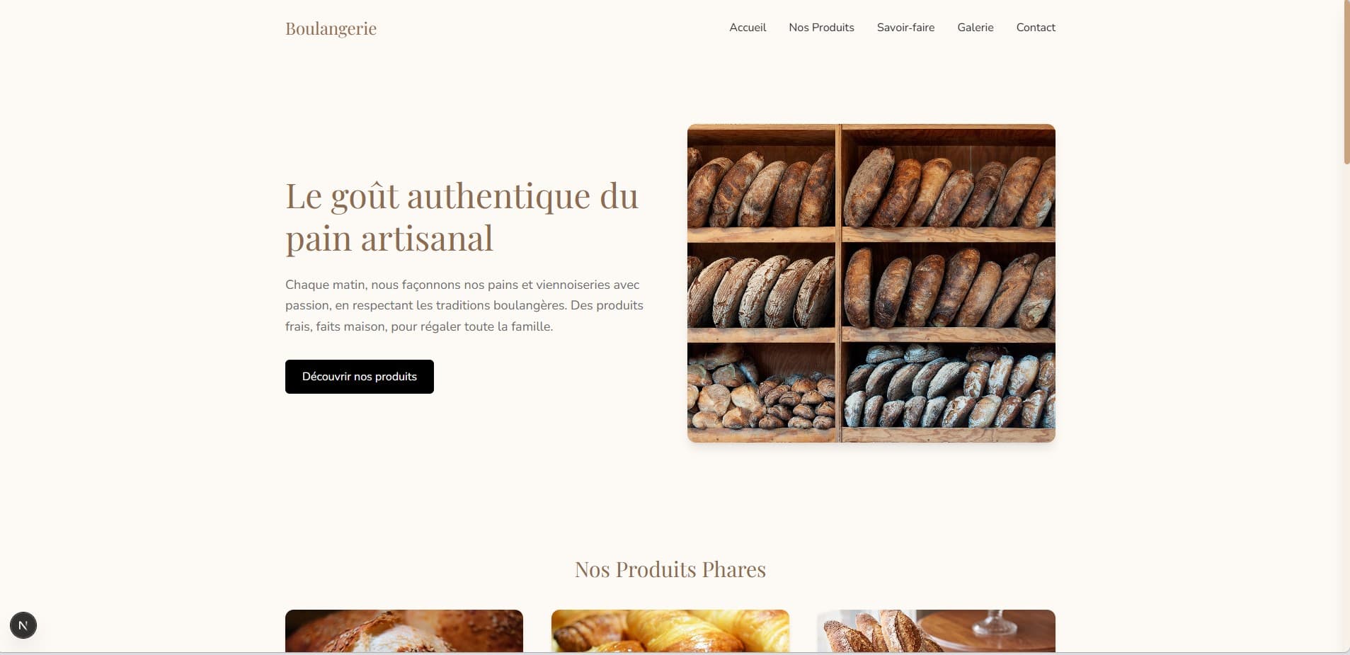 Template Boulangerie