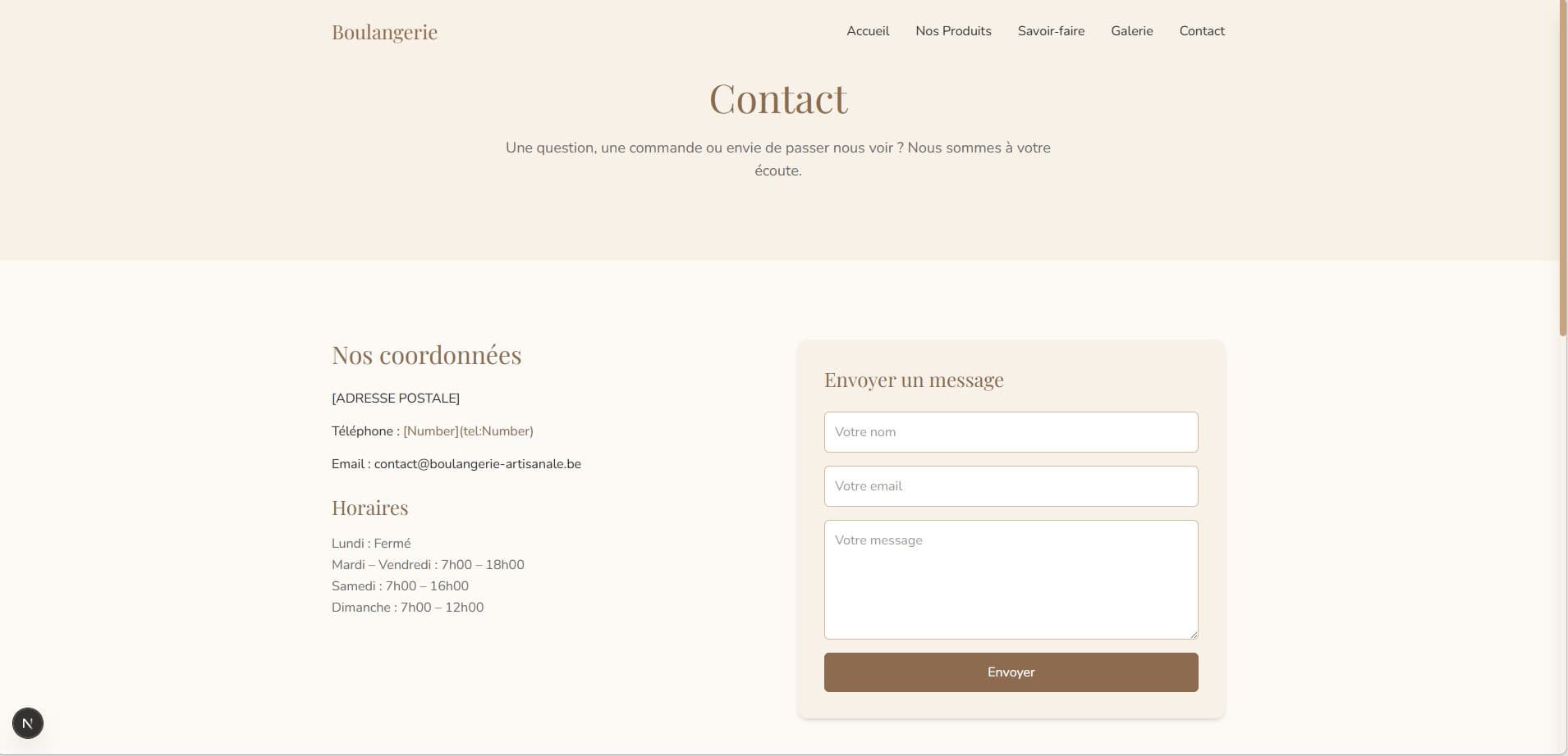 Template Boulangerie — visuel 10