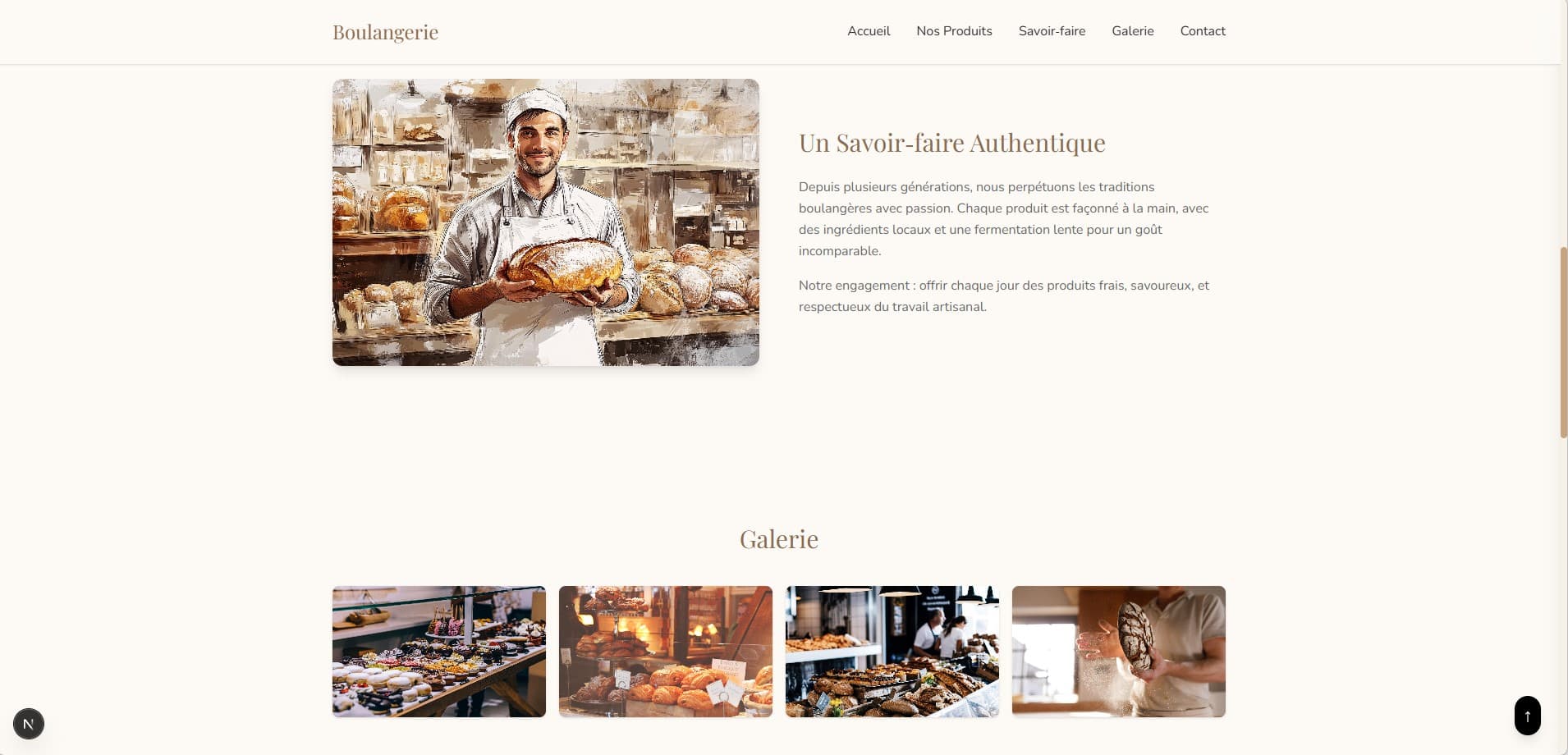 Template Boulangerie — visuel 3