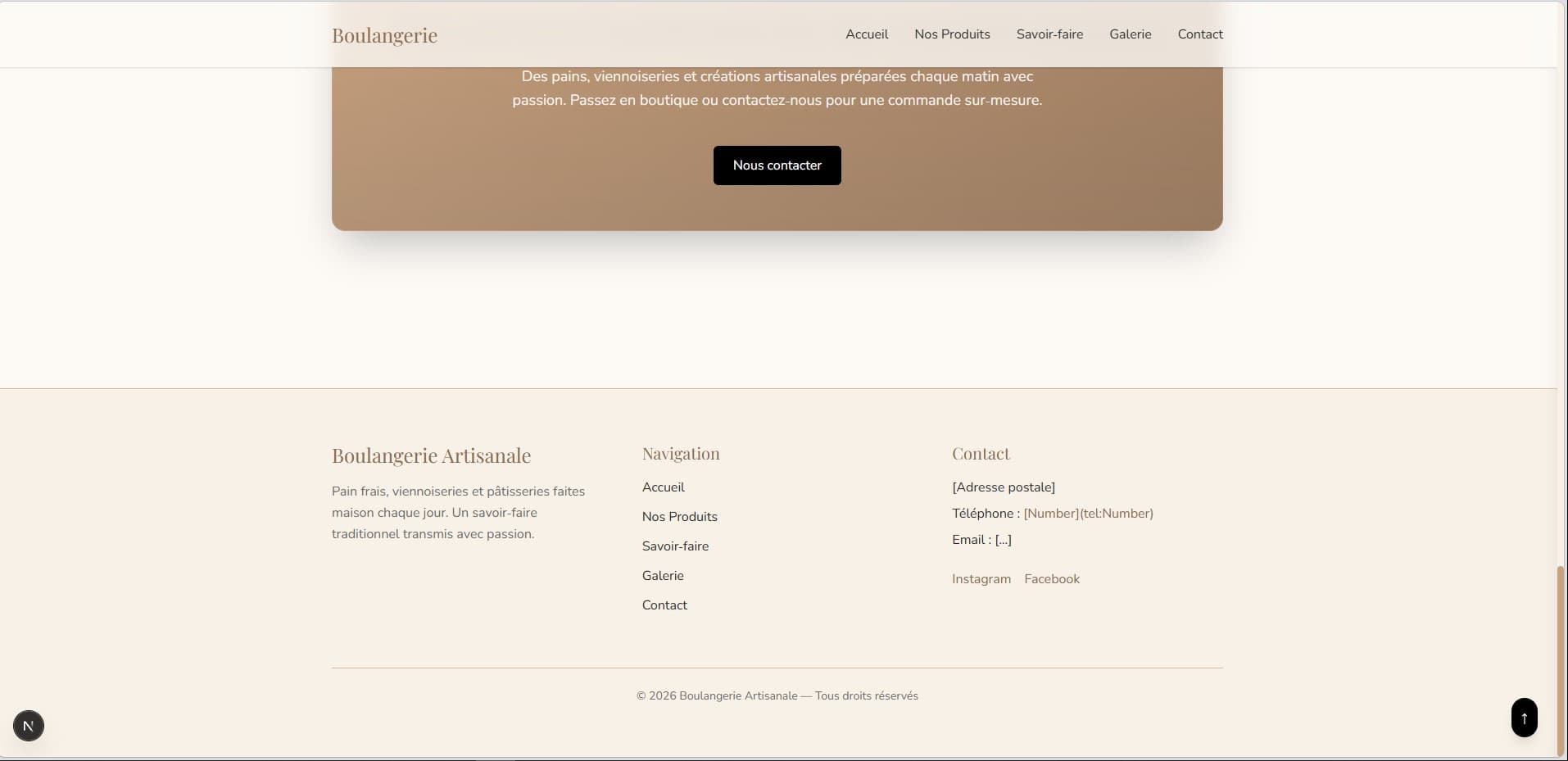 Template Boulangerie — visuel 5