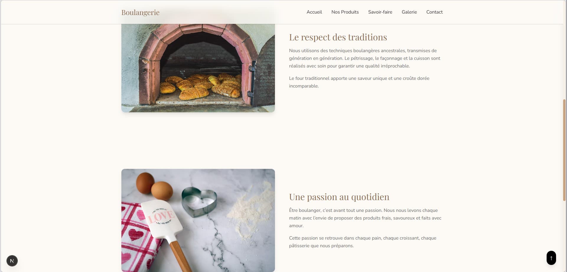 Template Boulangerie — visuel 8