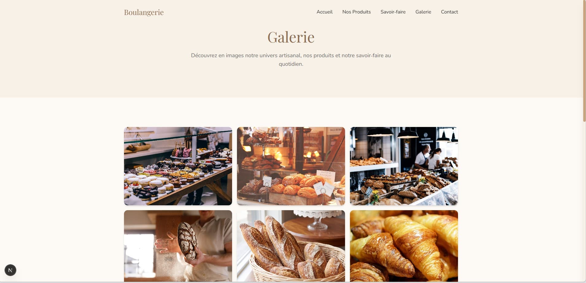 Template Boulangerie — visuel 9