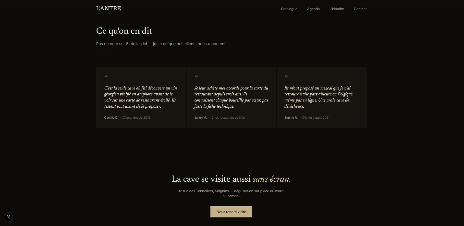 Template Caviste — visuel 4